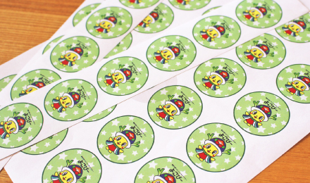 バッジ用プリント100枚